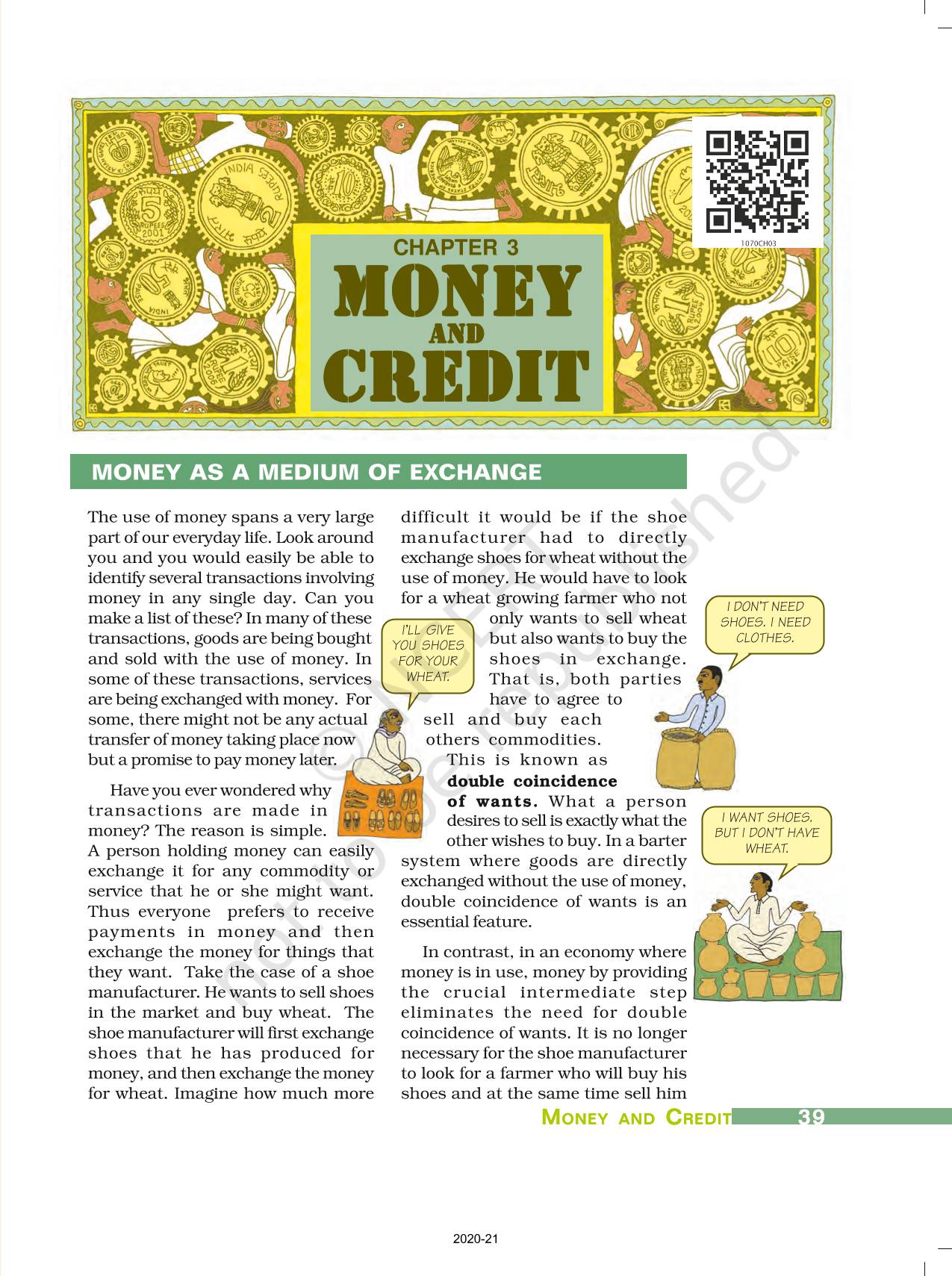 The World Is Money And Power Chapter 1 Money And Credit - NCERT Book of Class 10 Understanding Economic